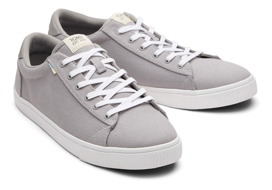 TOMS Mens Canvas Trainers - Drizzle Grey