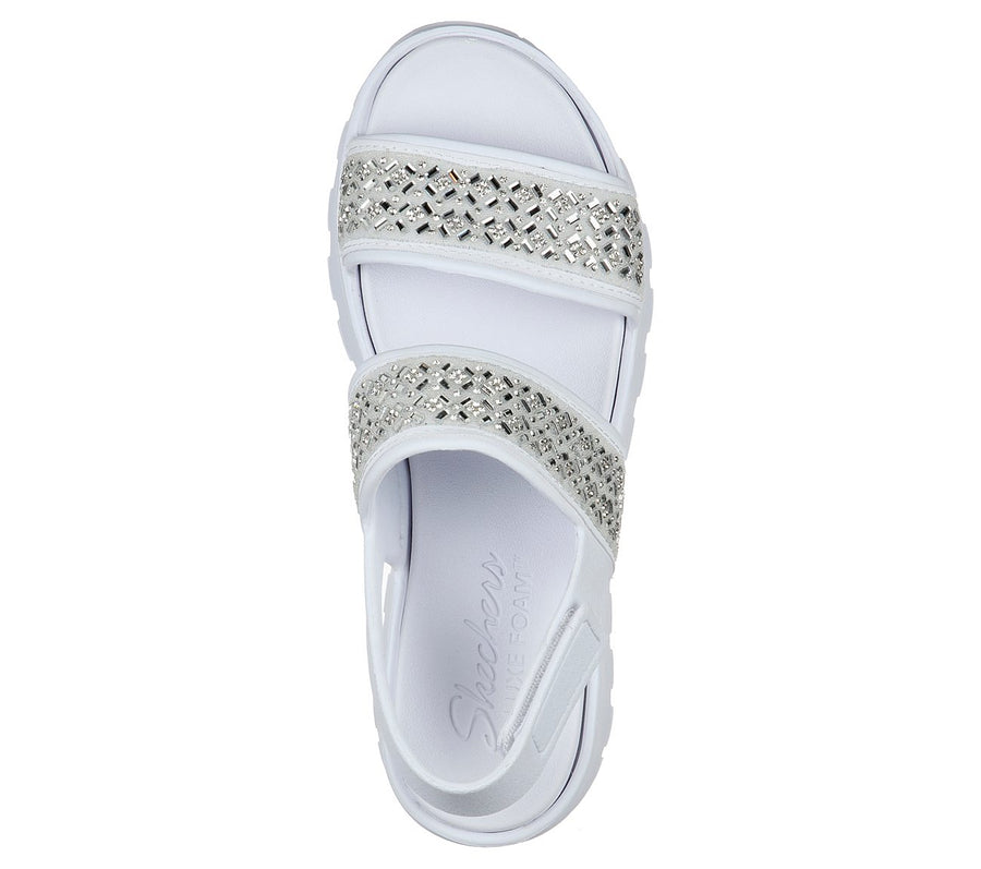 Skechers Cali Gear Footsteps Glam Party Sandal - White