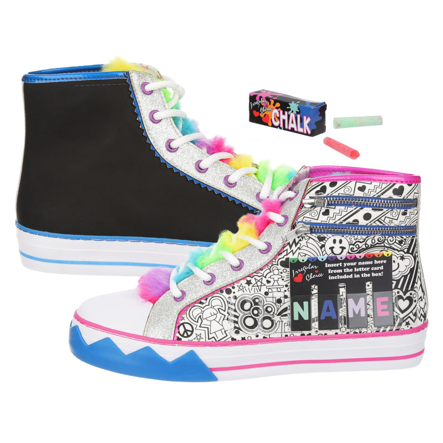Irregular Choice Womens Spelling Bee High Top Trainers