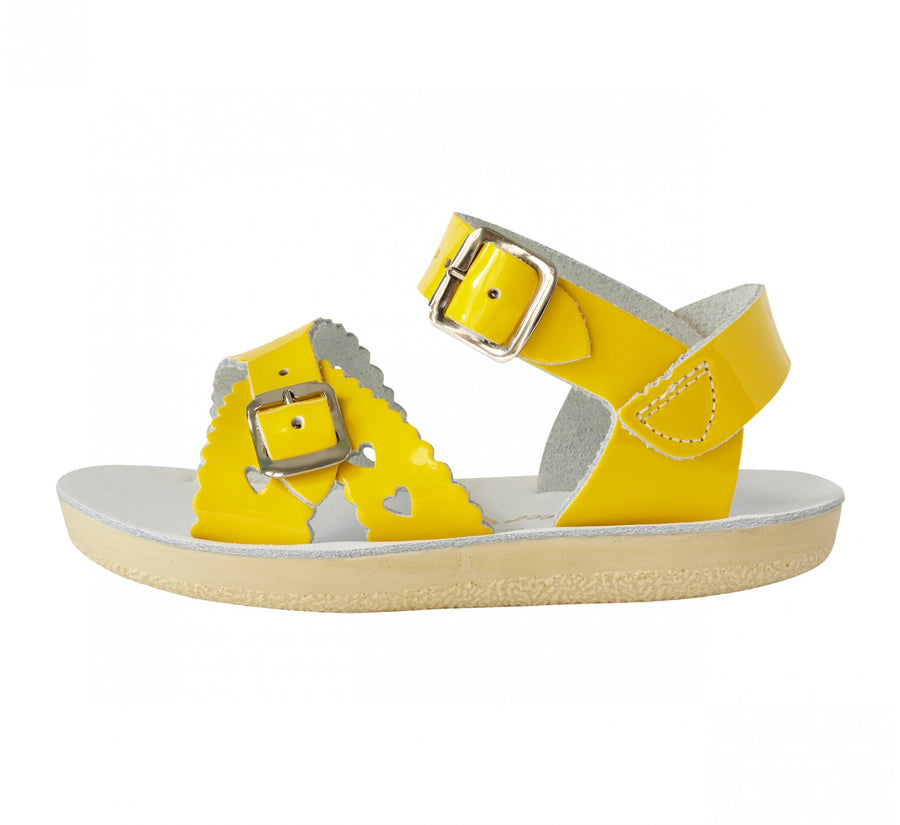 Salt Water Sandals Kids Sweetheart Sandal - Shiny Yellow